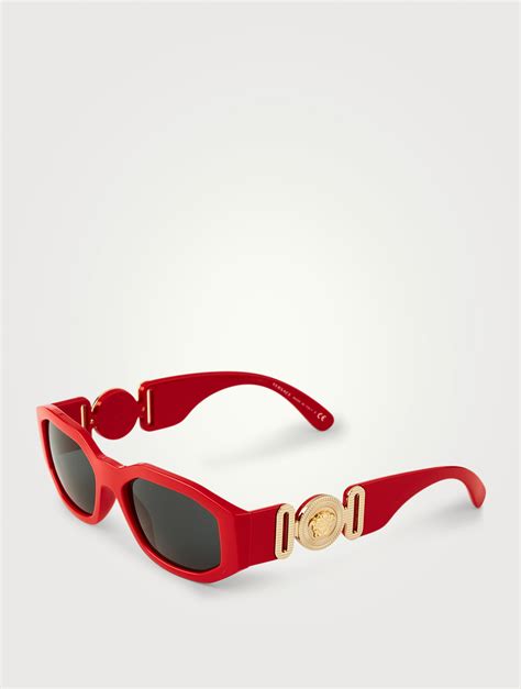 red Versace sunglasses for men